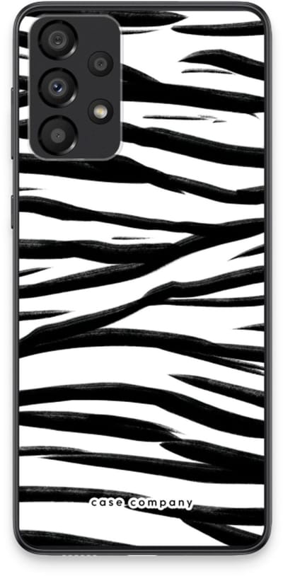 Case Company® - Hoesje geschikt voor Samsung Galaxy A33 5G hoesje - Zebra pattern - Soft Cover Telefoonhoesje - Bescherming aan alle Kanten en Schermrand