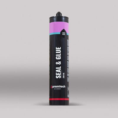 Premtech Seal&Glue afdichtingskit en constructielijm montagekit - koker 290ml - zwart (102102)
