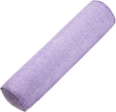 Cilinder Kussen - Steunkussen Rol - Ondersteuning Bieden - Met Rits Wasbare Hoes - 60 x 15CM - Licht Paars