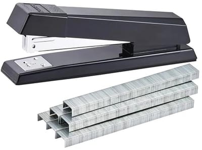Premium Desktop Nietmachine met Full-Strip en No-Jam Technologie - Zwart