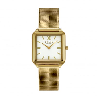 Obaku Horloge V309LXGWMG Graf Gold