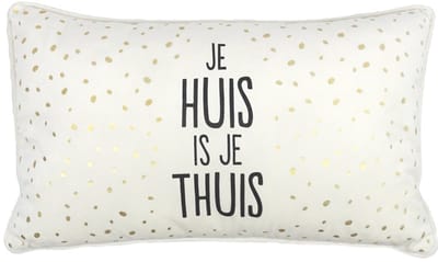 100%LEUK - Sierkussen - Je huis is je thuis