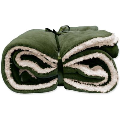 Unique Living Plaid Lars - Polyester - Groen - 150 x 0 x 200 cm (BxHxD)