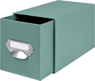 RUX® Cd Opbergdoos - Cd Opbergsysteem - Cd Koffer - Blauwngroen- ‎15cm x 15cm x 16cm