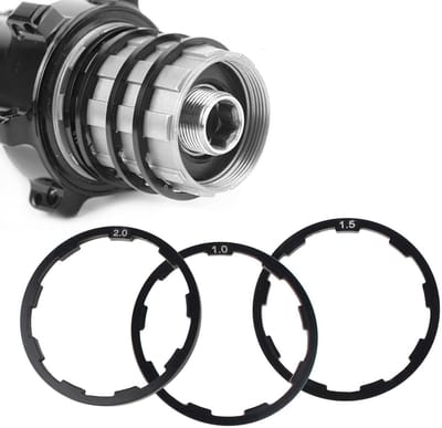 Dailygoody - Spacer Ring Set voor Fiets Cassette - 3 Stuks Aluminium - 1mm, 1.5mm, 2mm - Voor Mountainbike en Racefiets