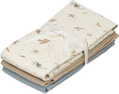 Cam Cam Copenhagen Muslin Sea Garden Doeken Set - 3 Stuks - 70 x 70 cm
