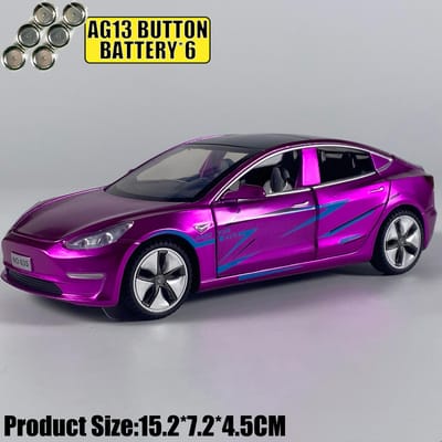 1:32 Model 3 Middenklasse Luxe Sedan Legering Metaal Diecast Modelauto Simulatie Voertuig Huis Trendy Ornamenten & Slaapkamer Bureau Cadeau
