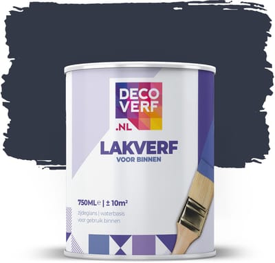 Decoverf lakverf nachtblauw, 750ml
