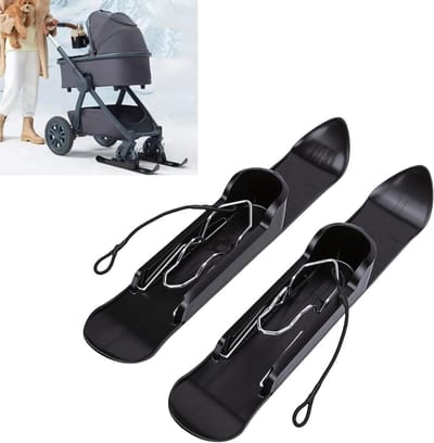 Kinderwagenski's - Sleeplank Set - Winterse Uitstapjes - Universele Compatibiliteit - 53 x 9.5 cm - Zwart
