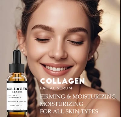 Collageen serum Ultra Hydraterend Collageen Serum - Verstevigend & Voedend, voor Mannen en Vrouwen - Rijk aan Retinol en Panthenol