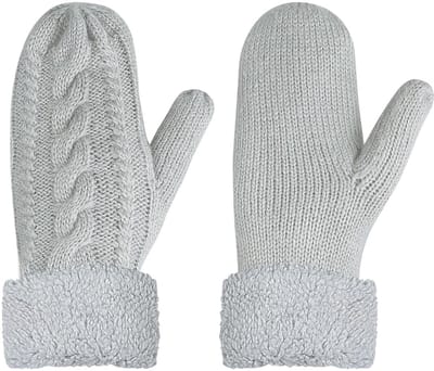 Dikke grijze handschoenen voor optimale bescherming en comfort tijdens koude dagen