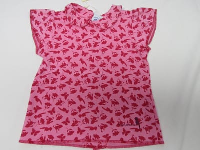 petit  bateau , meisje, t-shirt korte mouw , rose /fuchia , 18 maand 81
