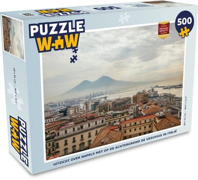 Puzzel Vulkaan - Dak - Italië - Napels - Legpuzzel - Puzzel 500 stukjes