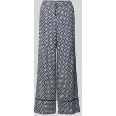 Wide leg stoffen broek met steekzakken