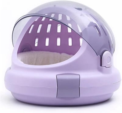 Draagbare Huisdier Rugzak - Reisdrager Kat Hond - Veilig Vervoer - Knoopsluiting - Tot 5 kg - Paars