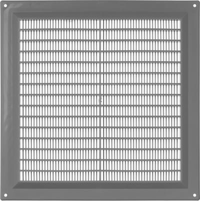 Ventilatierooster 250x250mm Grijs voor Toevoer en Afvoer Lucht