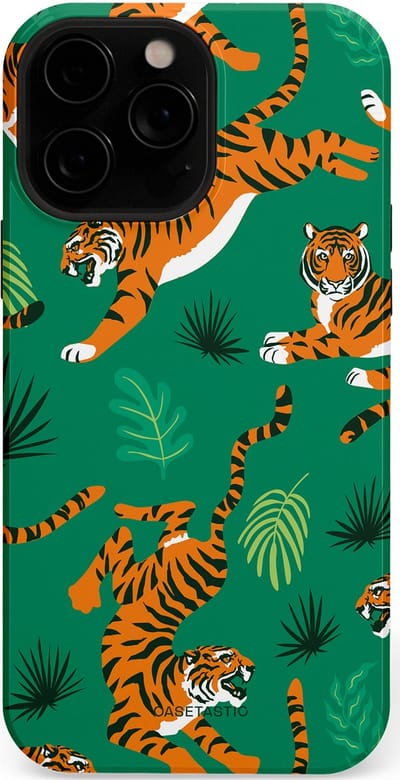 Casetastic Hoesje Geschikt voor Apple iPhone 13 Pro Max Magsafe - Stijlvolle Beschermende Duo-layer Case - Oerwoudkracht