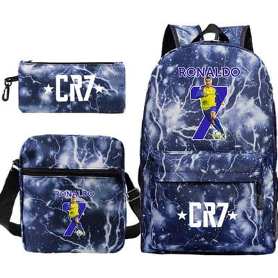 3-delige Schoolrugzakset voor Studenten Grote Capaciteit Oxford Stof Schooltas met Schouderband en Etui One size fits all