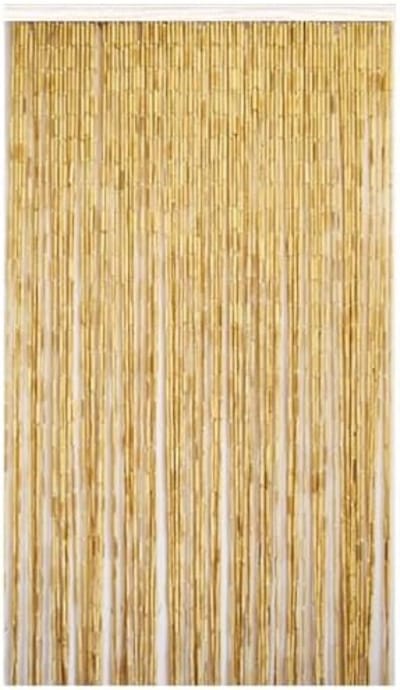 Deurgordijn bamboe - Deur gordijn - Deurgordijn hout - 50 strengen-200x90cm - Geel