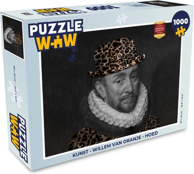 Puzzel Kunst - Willem van Oranje - Hoed - Legpuzzel - Puzzel 1000 stukjes volwassenen