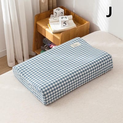 Nouvelle Taie d'Oreiller en Coton Confortable Chambre à Coucher Sommeil Mousse à Mémoire Latex Housse d'Oreiller Femmes Enfants Housse d'Oreiller 50*30cm/60*40cm 40x60cm
