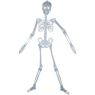 Glow in the Dark Halloween Skelet Decor Lichtgevend Levensgetrouw Skelet Model voor Voortuin 90cm high night light skeleton