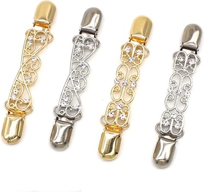 Vestsluiting -4 pack - it's beautifull -4 Vestsluiting - 4 designs - vestclip dames -sjaalspeld - vestclip - true diamonds - vestsluiting vestclip -vestsluiting dames - vestspeld - vestklem