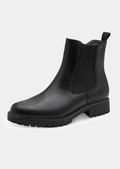 Klassieke Chelsea boots met ritssluiting - zwart - Gr. 36 van Goldner Fashion