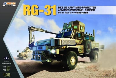 Kinetic Modelbouwpakket Militaire voertuigen - 61015 RG-31 MK5 USA Mine Protected Armored Personnel Carrier Plastic - 1:35 - Modelbouw