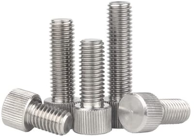 Dailygoods- Kartelschroef M3x6mm - 10 Stuks - Roestvrij Staal - Gekartelde Kop - Handmatige Bevestigingsmiddelen - Duurzaam en Slijtvast - Handgreepschroef