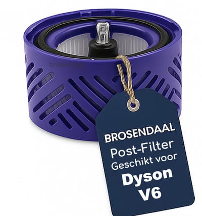 Brosendaal Dyson V6 Postfilter - Geschikt voor Dyson V6 Steelstofzuiger - SV03 SV05 SV06 SV07 - Wasbaar HEPA Filter - Vervangingsfilter