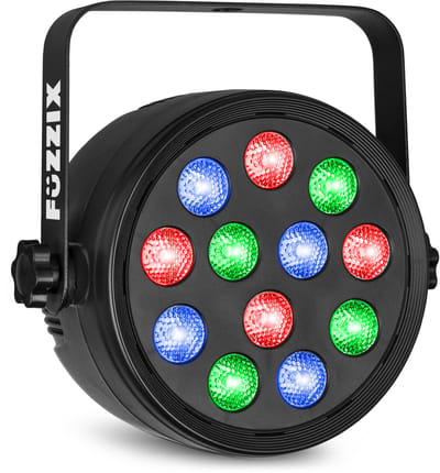 Discolamp Party Lights - Fuzzix PLF12 LED Par - Met 12x 2W multicolor LED’s - Discolamp kinderen