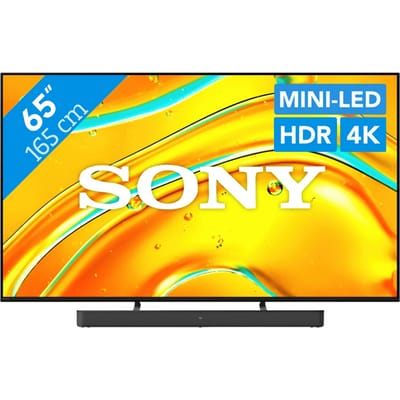 Sony Bravia 5 65" XR Mini-led (2025) + Sony HT-S2000 Zwart