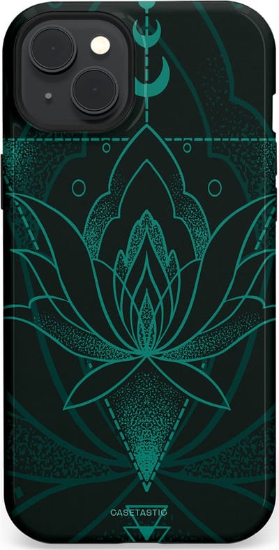 Casetastic Hoesje Geschikt voor Apple iPhone 15 Plus Magsafe - Stijlvolle Beschermende Duo-layer Case - Lotus Zen