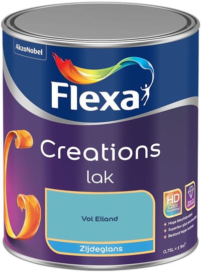 Flexa - Creations Lak Zijdeglans - Vol Eiland - Mengverf - 750 Ml