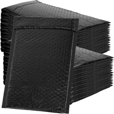 75 Stuks 15 x 22.5 cm Metallic Bubble Mailers - Zilveren Padded Enveloppen voor Verzending, Verpakking en Bescherming van Producten