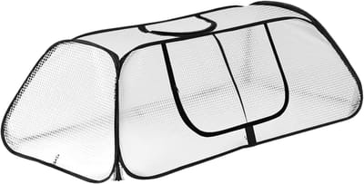 Kleine kas - Mini kas Tuin - Planten beschermen - Drielaags warmte-isolatie - 115 x 55 x 45 cm - Zwart