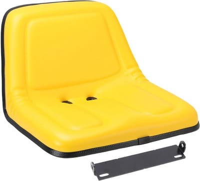Tractorstoel Vervanging - Zitmaaierstoel Tuin tractorstoel - Comfortabel Zitten - Hoge Rugleuning - 56 x 54 x 40 cm - Geel