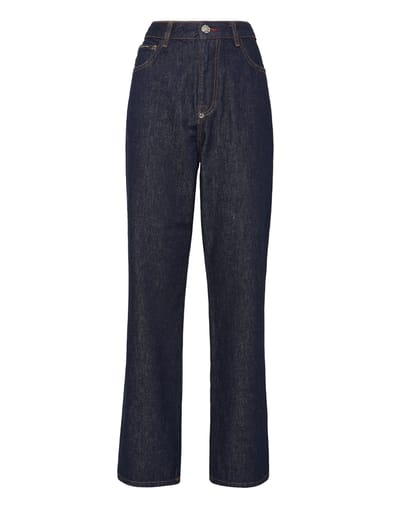 Denim Broek Losjes Iconic Plein