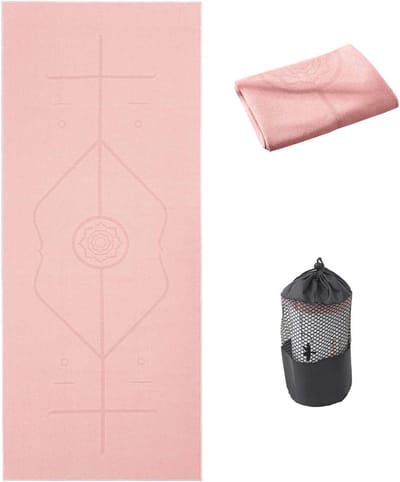 Anti-slip Yoga Towel 185 x 63 cm - Microvezel Quick-dry Fitness Towel voor Warme Yoga en Sport