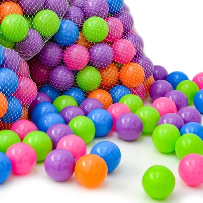Vanaf dag Één: 100 Ballen voor Ballenbak - 6cm Plastic Baby Speelballen Kinder Speelgoed Ballen