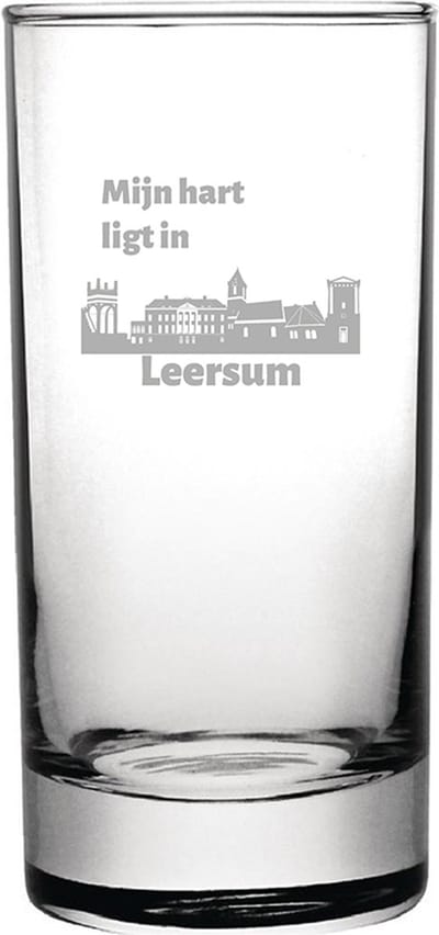Gegraveerde longdrinkglas 28,5cl Leersum