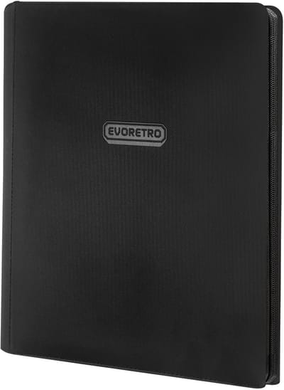 Premium - Regular Card Zippered Binder Zwart (9-Pocket) - Evoretro - 360 Kaarten
