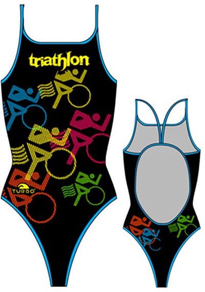 Turbo Bikes Triathlon Zwemkleding Zwart L Vrouw