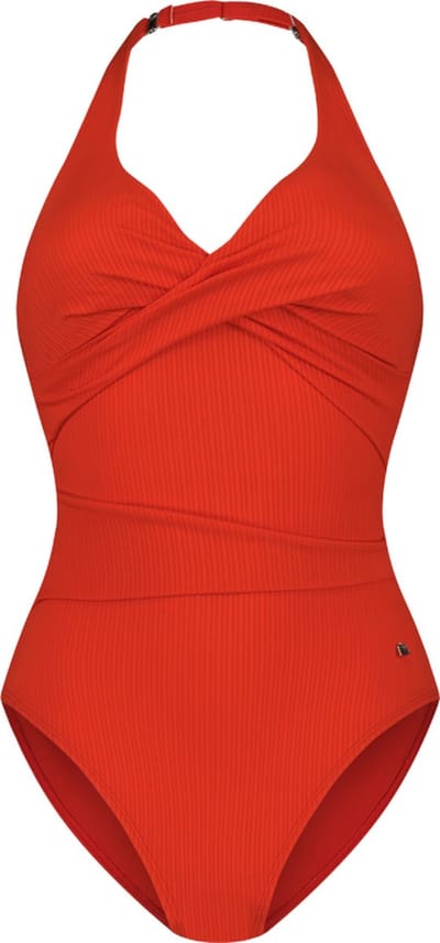 Beachlife Fiery Red overslag badpak