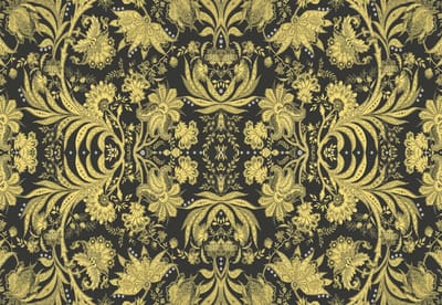 Fotobehang Vintage Pattern Flowers | XL - 208cm x 146cm | 130g/m2 Vlies