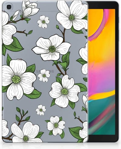 Samsung Galaxy Tab A 10.1 (2019) Siliconen Hoesje Dogwood Flowers