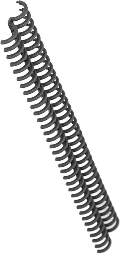 10 Stuks 34-Ring Binding Coils Set voor Kantoor en Creatieve Projecten, Zwart en Kleurrijk