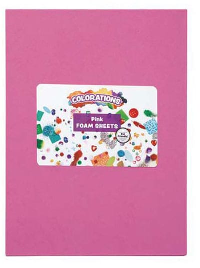 Colorations foam knutselvellen roze 10 stuks creatief speelgoed.