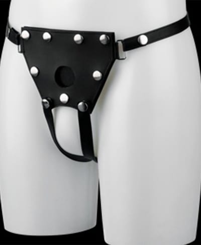 ElectraStim - Electrosex - Zwart Verstelbaar Strap-on Harnas - S-M - Zwart
